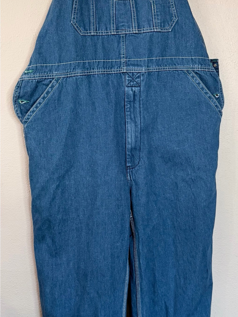 Liberty Overalls Men's 42x27 Blue Jean Carpenter Utility Farmer Bib Denim